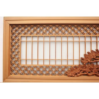 鶴松　七宝書院欄間5枚1組　R2052Y 