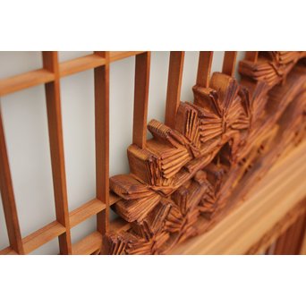 鶴松　七宝書院欄間5枚1組　R2052Y 