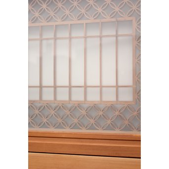 鶴松　七宝書院欄間5枚1組　R2052Y 