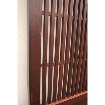 総欅 時代格子帯戸　4枚1組　B870 