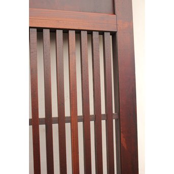 総欅 時代格子帯戸　4枚1組　B870 