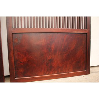 総欅 時代格子帯戸　4枚1組　B870 