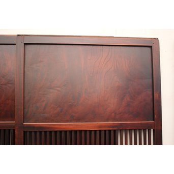 総欅 時代格子帯戸　4枚1組　B870 