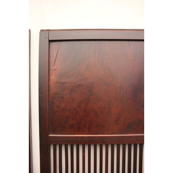 総欅 時代格子帯戸　4枚1組　B870 