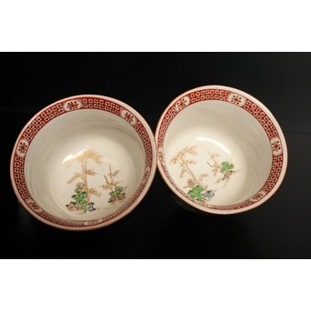 橋田与三郎 明治九谷 盃洗　S2927 