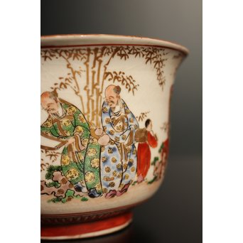 橋田与三郎 明治九谷 盃洗　S2927 