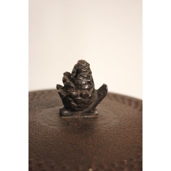 南部釜師造 大型座金付あられ鉄瓶　H477 