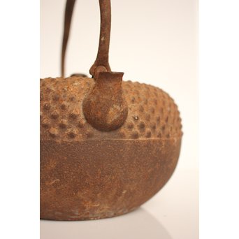 金澤鶴斎造　あられ鉄瓶　H478 