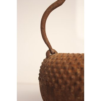 金澤鶴斎造　あられ鉄瓶　H478 