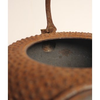 金澤鶴斎造　あられ鉄瓶　H478 