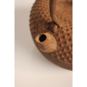 金澤鶴斎造　あられ鉄瓶　H478 