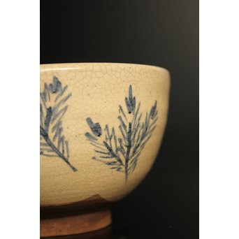 永楽保全×大徳寺 大綱宗彦(合作)　松の図茶碗　K469 