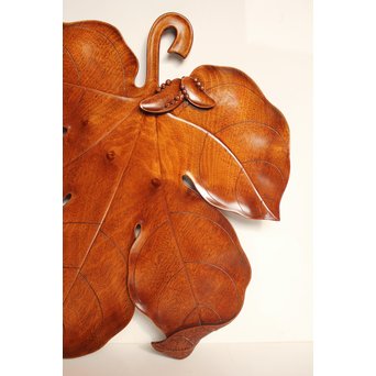 篠原如雪 梧桐葉盆 　K554 