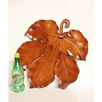 篠原如雪 梧桐葉盆 　K554 