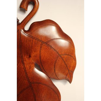 篠原如雪 梧桐葉盆 　K554 