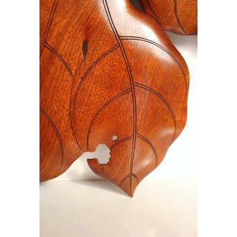 篠原如雪 梧桐葉盆 　K554 