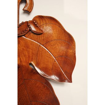 篠原如雪 梧桐葉盆 　K554 