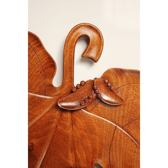 篠原如雪 梧桐葉盆 　K554 