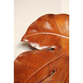 篠原如雪 梧桐葉盆 　K554 