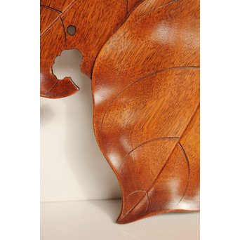 篠原如雪 梧桐葉盆 　K554 