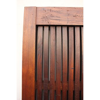 鉄尽総欅格子蔵戸　W535Y 