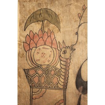 朝鮮李朝民画文字絵　”禮”　K476 