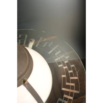 土星型切子電笠/シャンデリア　A1732 