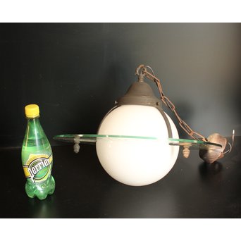 土星型切子電笠/シャンデリア　A1732 