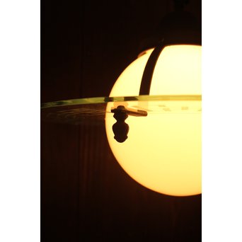 土星型切子電笠/シャンデリア　A1732 