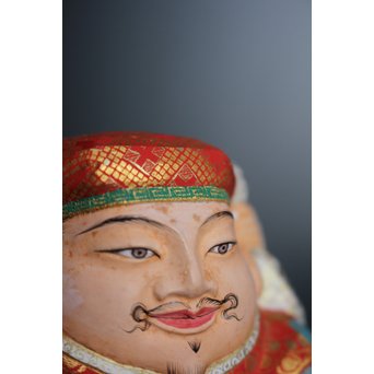 平野富山作 福寿恵比須大黒天尊像　S2939 