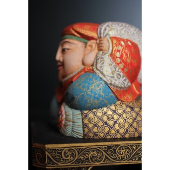 平野富山作 福寿恵比須大黒天尊像　S2939 