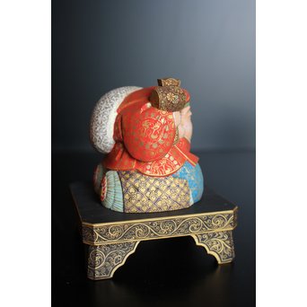 平野富山作 福寿恵比須大黒天尊像　S2939 