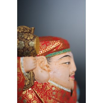 平野富山作 福寿恵比須大黒天尊像　S2939 