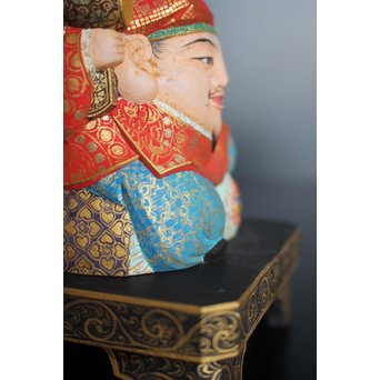 平野富山作 福寿恵比須大黒天尊像　S2939 