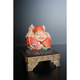 平野富山作 福寿恵比須大黒天尊像　S2939 