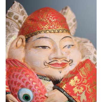 平野富山作 福寿恵比須大黒天尊像　S2939 