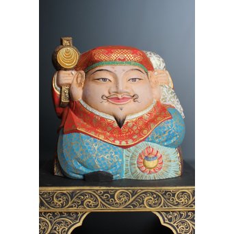 平野富山作 福寿恵比須大黒天尊像　S2939 