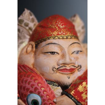 平野富山作 福寿恵比須大黒天尊像　S2939 