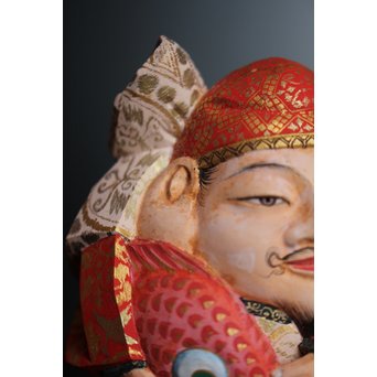 平野富山作 福寿恵比須大黒天尊像　S2939 