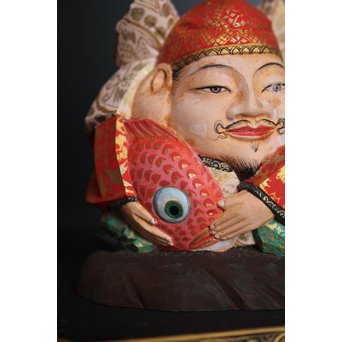 平野富山作 福寿恵比須大黒天尊像　S2939 