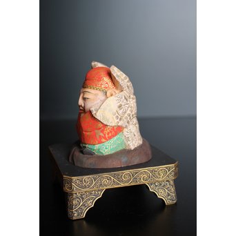 平野富山作 福寿恵比須大黒天尊像　S2939 