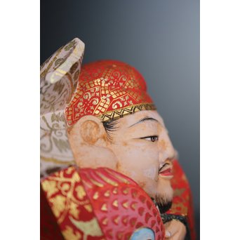 平野富山作 福寿恵比須大黒天尊像　S2939 