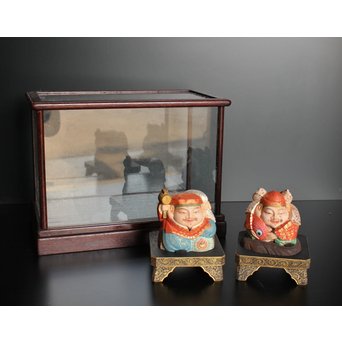 平野富山作 福寿恵比須大黒天尊像　S2939 