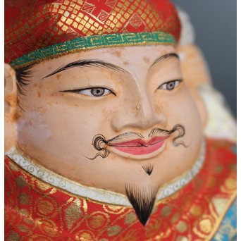 平野富山作 福寿恵比須大黒天尊像　S2939 