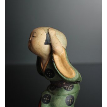 鹿児島寿蔵 人間国宝 紙塑人形 【微風】　S2940 