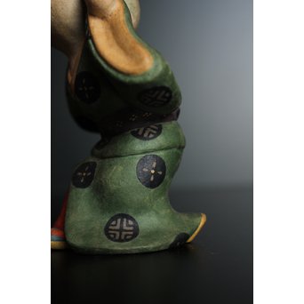 鹿児島寿蔵 人間国宝 紙塑人形 【微風】　S2940 