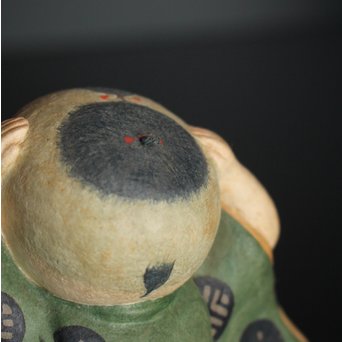 鹿児島寿蔵 人間国宝 紙塑人形 【微風】　S2940 