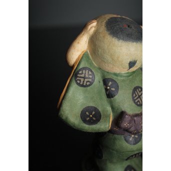 鹿児島寿蔵 人間国宝 紙塑人形 【微風】　S2940 