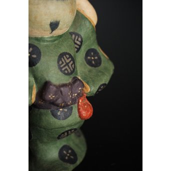 鹿児島寿蔵 人間国宝 紙塑人形 【微風】　S2940 