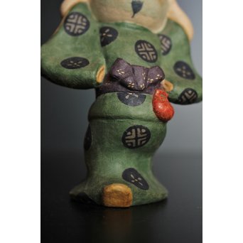 鹿児島寿蔵 人間国宝 紙塑人形 【微風】　S2940 